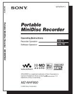SONY MZ-NHF800 - Using the recorder - 3