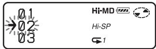 SONY MZ-NHF800 - Changing the order of a track on a disc - 2