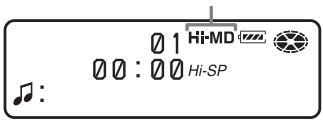 SONY MZ-NHF800 - Selecting the operation mode - 1