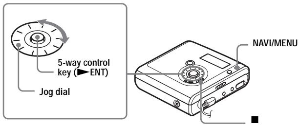 SONY MZ-NHF800 - To cancel the operation while setting - 1