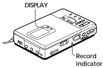 SONY MZ-R30 - Checking the remaining time or the recording position - 1