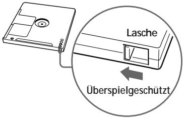 SONY MZ-R30 - So können Sie eine bespielte MD vor dem Überspielen schützen - 1
