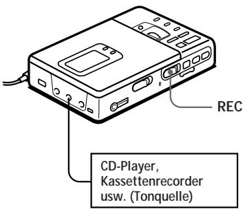 SONY MZ-R30 - Nehmen Sie etwas auf die MD auf. - 1