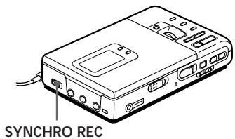 SONY MZ-R30 - Démarre/arrête l'enregistrement sur le lecteur (enregistrement synchronisé) - 1