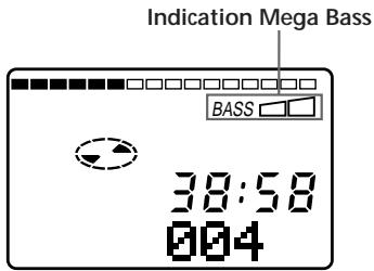 SONY MZ-R30 - Renforcer les graves (Digital Mega Bass) - 2