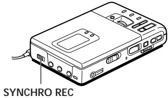 SONY MZ-R30 - Para起初/detener la grabacion con el reproductor (sincrograbacion) - 1