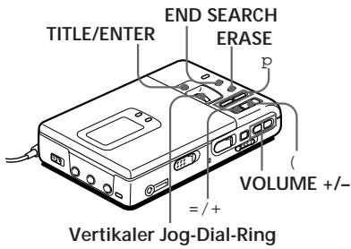 SONY MZ-R30 - Benennen von Aufnahmen - 1