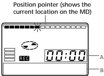 SONY MZ-R30 - Checking the remaining time or the recording position - 2
