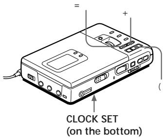 SONY MZ-R30 - Setting the clock to stamp the recorded time - 1