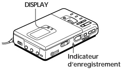SONY MZ-R30 - Vérification de la durée restante ou de la position d'enregistrement - 1