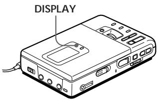 SONY MZ-R30 - Checking the remaining time or the playing position - 1
