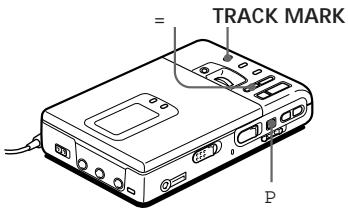SONY MZ-R30 - Erasing a track mark - 1