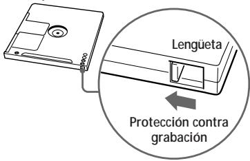SONY MZ-R30 - Para proteger un MD grabado - 1