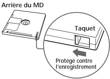 SONY MZ-R30 - Pour protéger un MD enregistré - 1