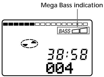 SONY MZ-R30 - Emphasizing bass (DIGITAL MEGA BASS) - 2