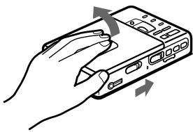 SONY MZ-R30 - Inserte un MD grabable. - 1
