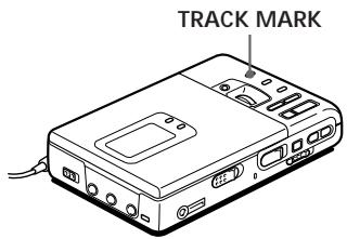 SONY MZ-R30 - Insertion de repères de plage - 1