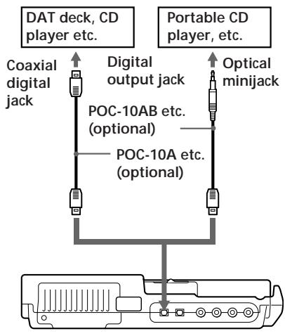 SONY MZ-R4ST - Set up for digital recording on the station - 1