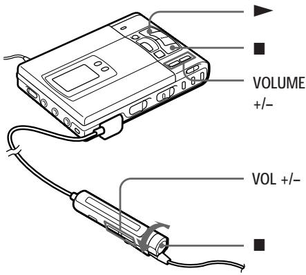 VOLUME +/- VOL +/-