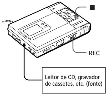 REC Leitor de CD, gravador de cassetes, etc. (fonte)