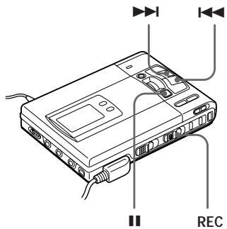 SONY MZ-R50 - Ajuste manual del nivel de grabación (Grabación manual) - 1