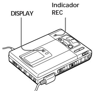 SONY MZ-R50 - Verificar o tempo restante ou a posição de gravação - 1