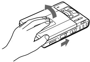 SONY MZ-R50 - Inserte un MD grabable. - 1