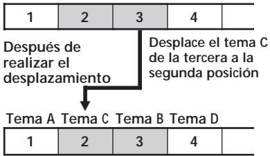 SONY MZ-R50 - Desplazamiento de temas grabados - 1