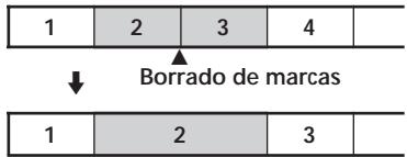 SONY MZ-R50 - Borrado de una marca de tema - 1