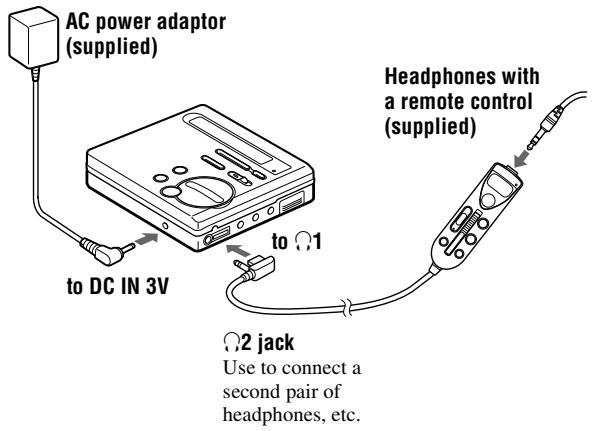 SONY MZ-R70 - Make connections. - 1