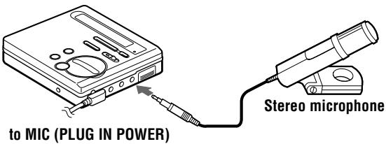 SONY MZ-R70 - Recording from a microphone - 1