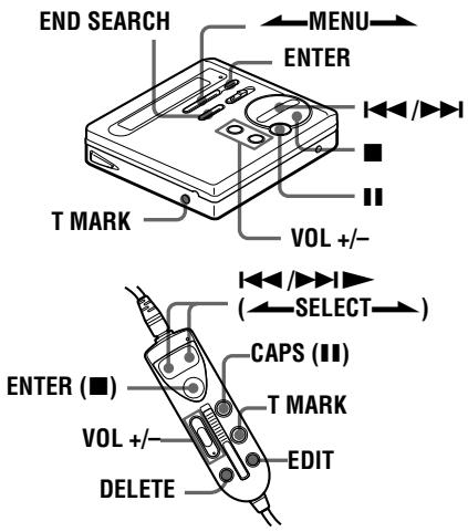 SONY MZ-R70 - Labeling recordings - 1