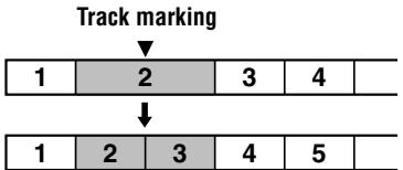 SONY MZ-R70 - Adding a track mark - 1