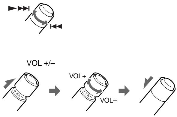 VOL +/- + VOL + VOL+ + VOL- VOL-