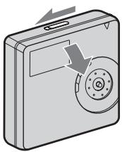SONY MZ-RH710 - Slide OPEN to open the lid. - 1