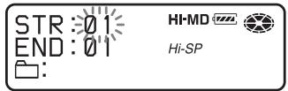 STR:01 END:01 : HI-MD Hi-SP