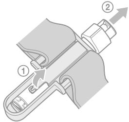 SONY NW-S203F - To remove the player from the arm band - 1