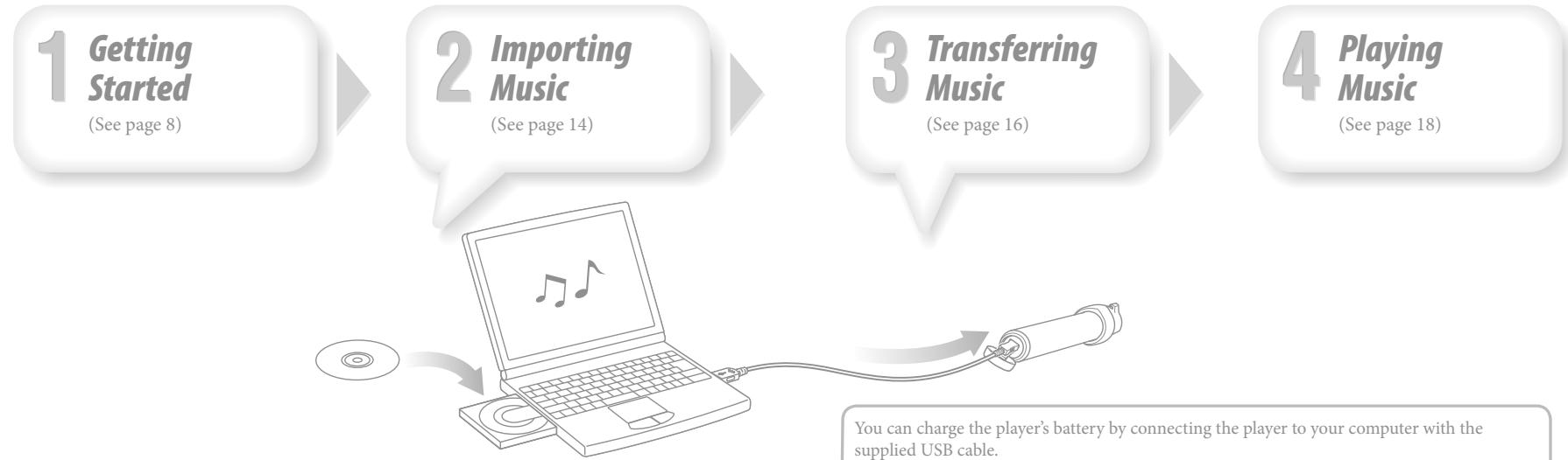 SONY NW-S203F - On sample audio data - 1