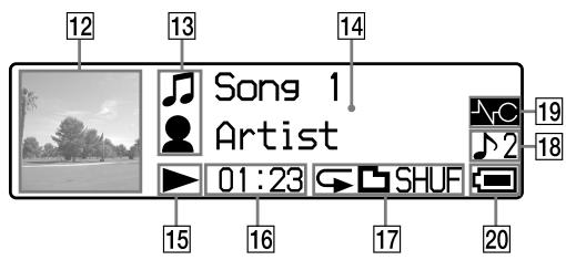 SONY NW-S605 - When selecting Jacket Mode ON (Default setting) - 1