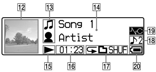 SONY NW-S706F - When selecting Jacket Mode ON (Default setting) - 1