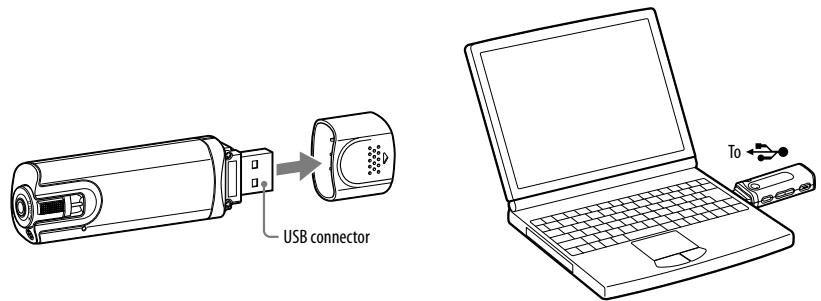SONY NWD-B103F - Charging the Battery - 1