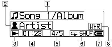SONY NWD-B103F - Display - 2