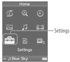 SONY NWZ-A815 - Selecting the Display Language - 1