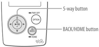 SONY NWZ-A816 - Hints - 2