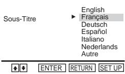 SONY SLV-D910B - LANGUE DES SOUS-TITRES - 1