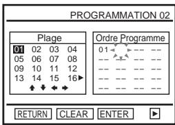 SONY SLV-D910B - Création d'un programme de lecture (Lecture programmée) CD - 7