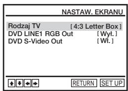 SONY SLV-D920N - Nastawienie ekranu DVD-V - 3