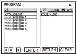 SONY SLV-D920N - Aby zaprogramować scieżki audio MP3 - 3