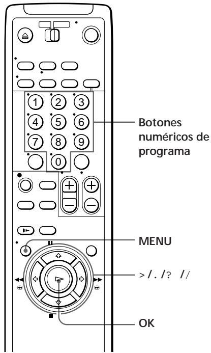 SONY SLV-E230CP - Ajuste manual — Ajuste de ShowView - 1