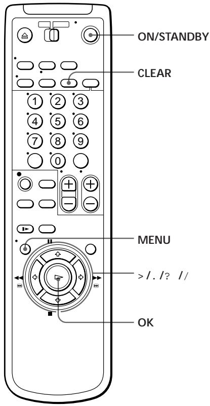 SONY SLV-E230CP - Comprobación/   cambio/   cancelación de   ajustes del   temporizador - 1